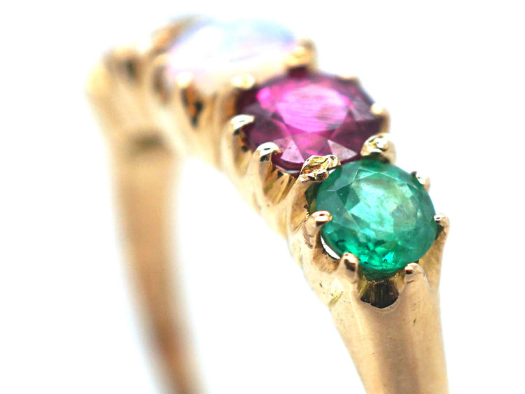 Edwardian 15ct Gold Ring That Spells Adore