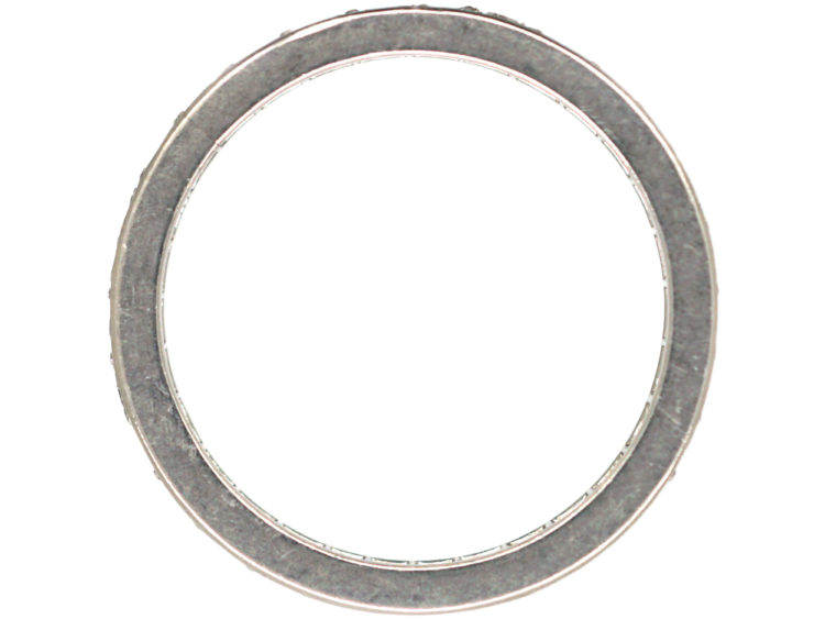 French Art Deco Platinum & Diamond Eternity Ring