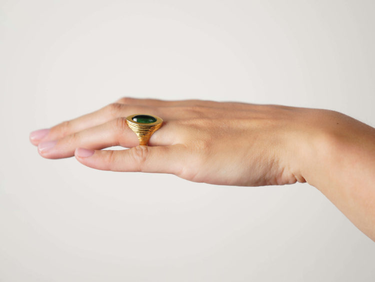 18ct Gold & Green Tourmaline Ring by Tiffany & Co