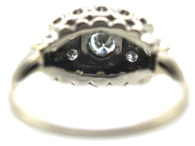 Art Deco 14ct White Gold & Diamond Ring