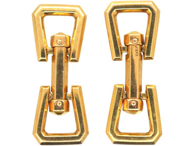 French 18ct Gold Art Deco Cufflinks