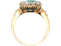 Victorian 18ct Gold, Emerald & Diamond Ring