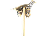 Edwardian Diamond Set Grouse in Flight Tie Pin