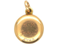 Victorian 15ct Gold Round Locket