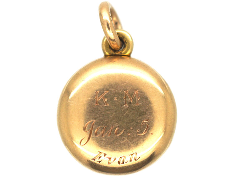 Victorian 15ct Gold Round Locket