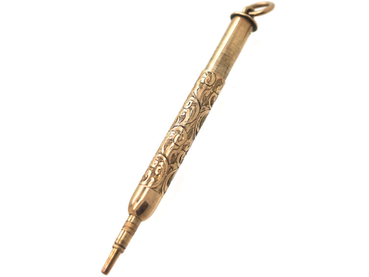 Edwardian 9ct Gold Pencil by Samson Mordan & Co