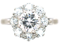 Platinum & Diamond Daisy Cluster Ring