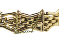 Edwardian 9ct Gold Gate Bracelet