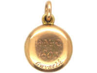 Victorian 15ct Gold Round Locket