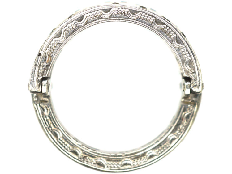Retro Silver & Paste Flip Over Day & Night Ring