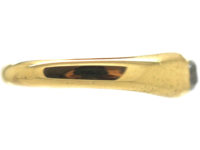 Victorian 18ct Gold & Diamond Rub Over Set Ring