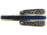 Retro Silver & Paste Flip Over Day & Night Ring