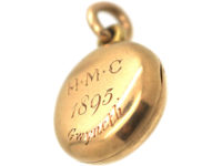 Victorian 15ct Gold Round Locket