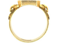 Victorian 18ct Signet Ring with Buckle Detail