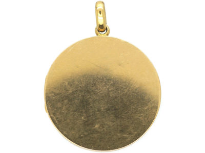 Edwardian 18ct Gold Round Locket