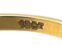 Edwardian 18ct Gold & Platinum, Two Stone Diamond Twist Ring