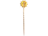 Edwardian 9ct Gold Tie Pin set with a Rose Diamond