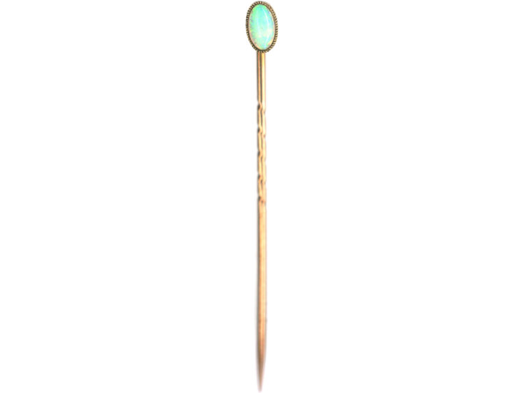 Edwardian 15ct Gold & Opal Tie Pin