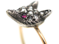 Rose Diamond Fox Ring