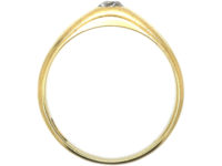 Victorian 18ct Gold & Diamond Rub Over Set Ring