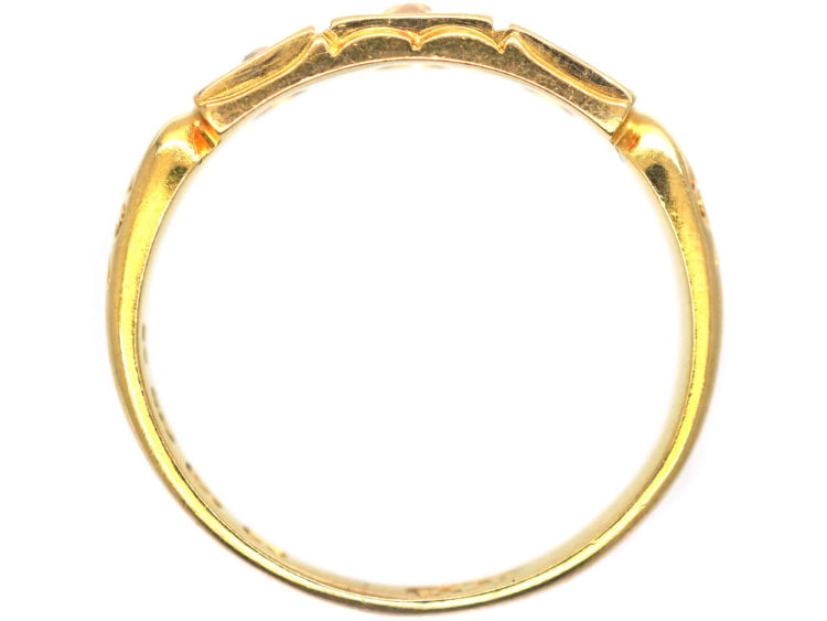 Victorian 18ct Gold Three Stone Diamond Ring