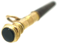 Victorian Steel & Gold Watch Key
