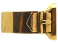 Victorian 18ct Signet Ring with Buckle Detail