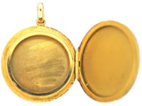 Edwardian 18ct Gold Round Locket