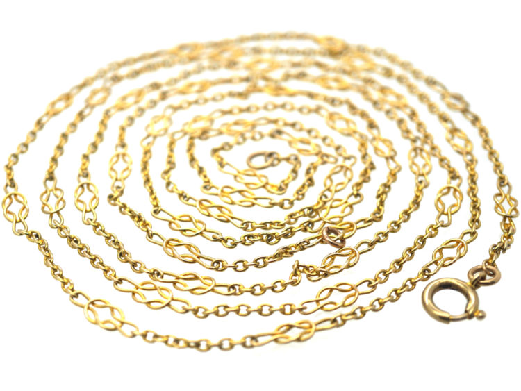 Edwardian 15ct Gold Knotty Chain