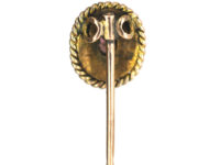 Victorian 15ct Gold Tie Pin set with a Garnet
