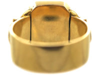 Victorian 18ct Signet Ring with Buckle Detail
