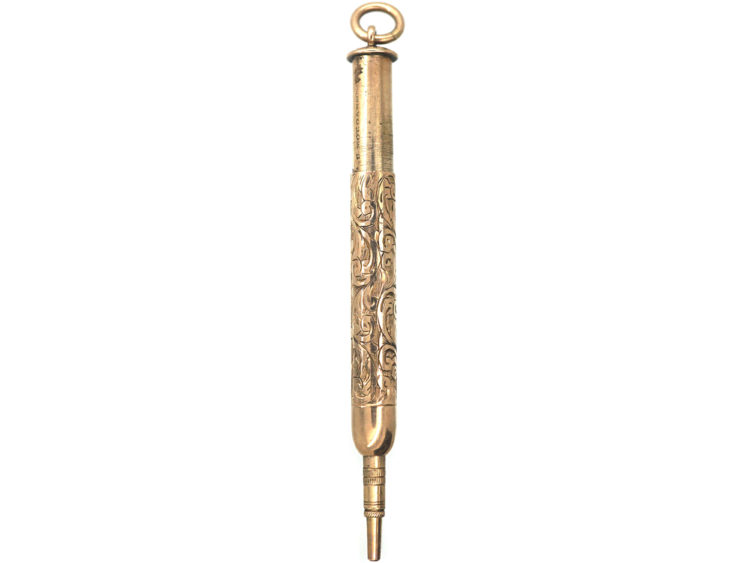 Edwardian 9ct Gold Pencil by Samson Mordan & Co