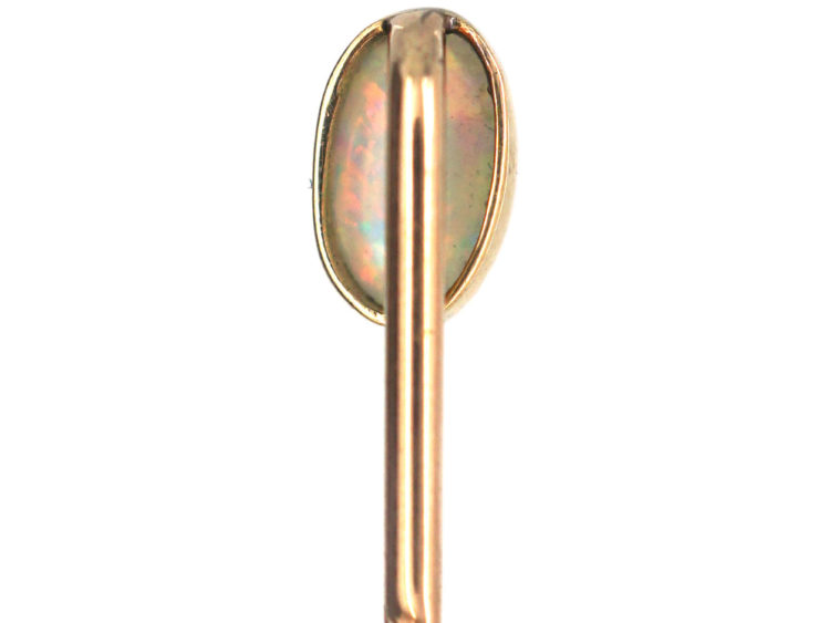 Edwardian 15ct Gold & Opal Tie Pin