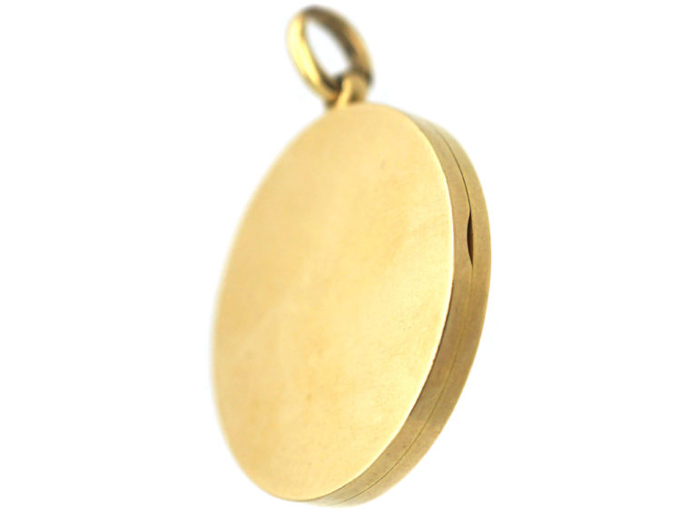 Edwardian 18ct Gold Round Locket