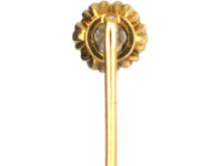 Victorian 18ct Gold Single Old Mine Cut Diamond Stick pin