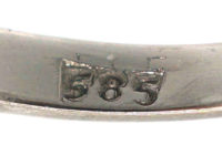 Art Deco 14ct White Gold Diamond Solitaire Ring