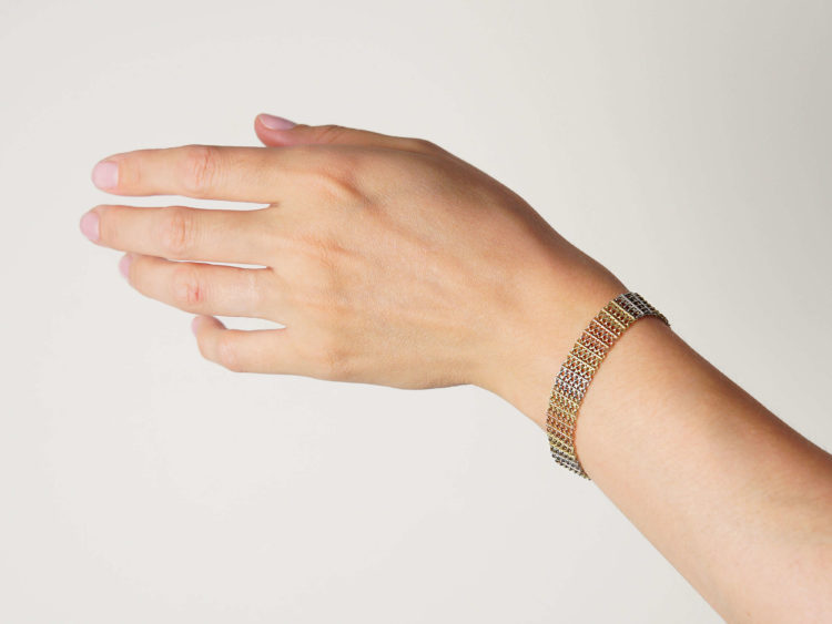 Edwardian Two Colour Gold & Platinum Bracelet