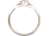 Art Deco 14ct White Gold Diamond Solitaire Ring