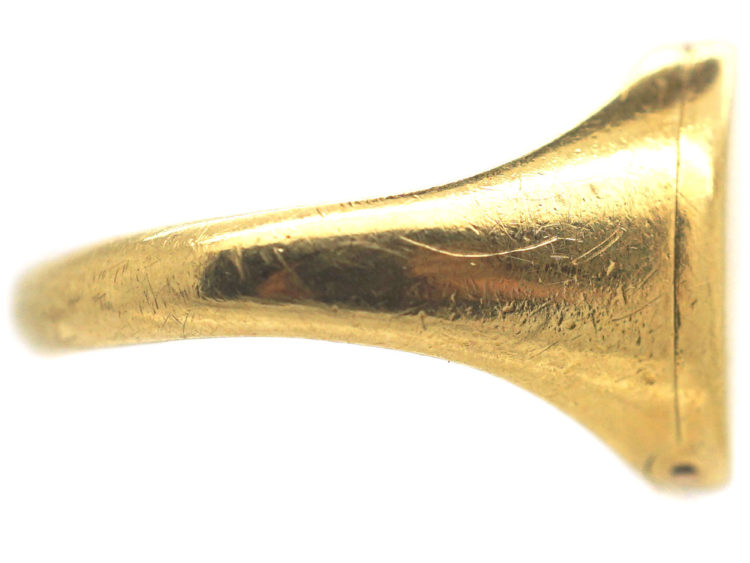 Victorian 18ct Gold Opening Ring with Locket Compartment