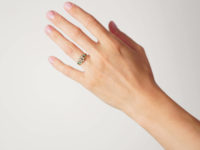 Regency 15ct Gold, Turquoise & Natural Split Pearl cluster Ring