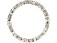 18ct White Gold Pink Sapphire & Diamond Eternity Ring