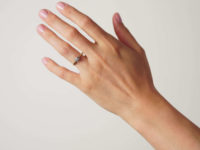 Art Deco 14ct Gold & Platinum Diamond Solitaire Ring