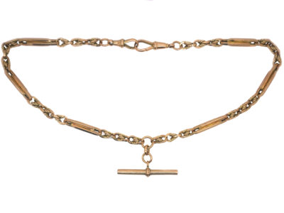 Edwardian 9ct Gold Fancy Albert Chain
