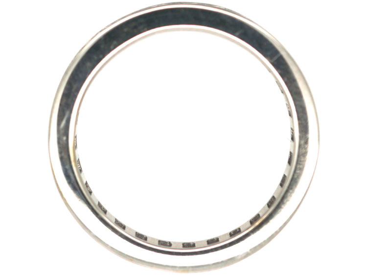 18ct White Gold & Square Cut Diamond Eternity Ring