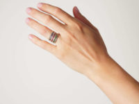 18ct Gold Seven Row Harem Ring set with Sapphires, Rubies, Emeralds & Rose Diamonds
