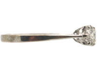 Art Deco Platinum Three Stone Diamond Ring