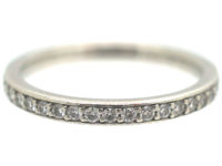 Platinum & Diamond Narrow Eternity Ring