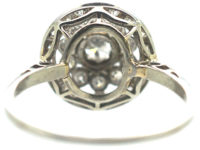 Edwardian Platinum & Diamond Flower Cluster Ring