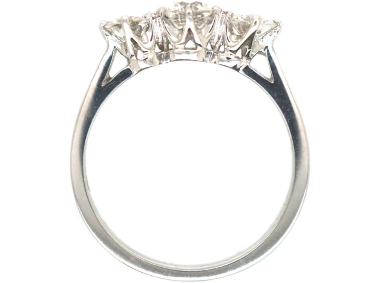 18ct White Gold Three Stone Diamond Ring