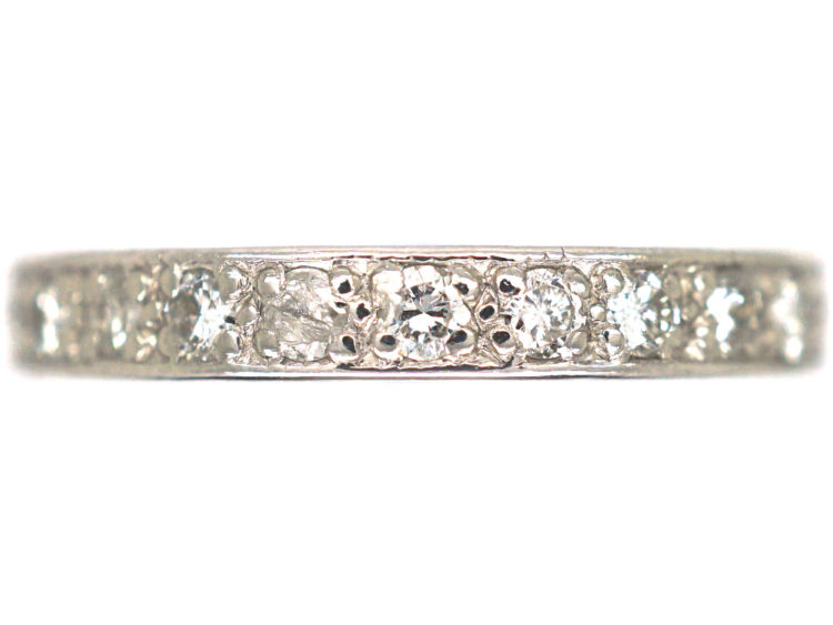 Art Deco Diamond Set Eternity Ring